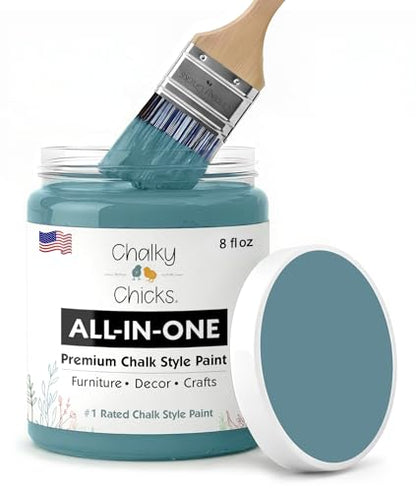Y Blue 8 Fl Oz Chalk Paint for Furniture All in One