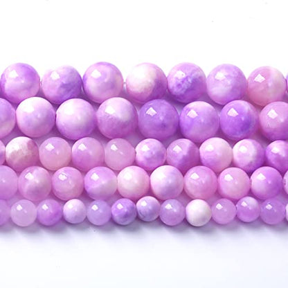 45pcs 8mm Natural Pink Starry Galaxy Persian Jade Gemstone Beads Round Loose Spacer Beads for Jewelry Making DIY Bracelets Necklaces 15"