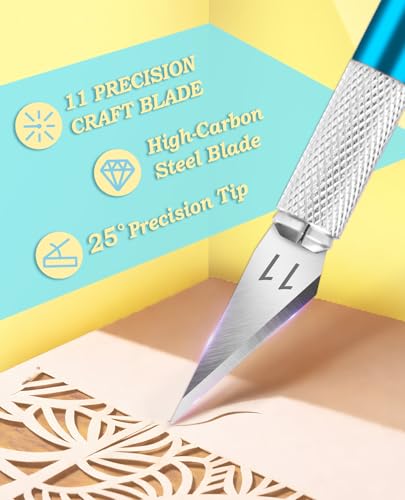 Precision Craft Knife with 10 Extra #11 Blades (11 Count)