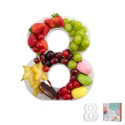 11" Clear Acrylic Letter & Number Charcuterie Tray