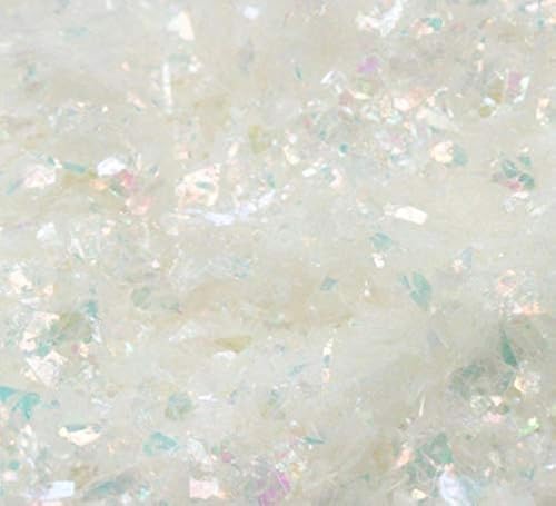 Snow White Flitter Flakes Iridescent Ice Glitter Flakes for Nail Art