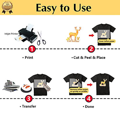 Glitter 3.0 Heat Transfer Paper for Inkjet Printer