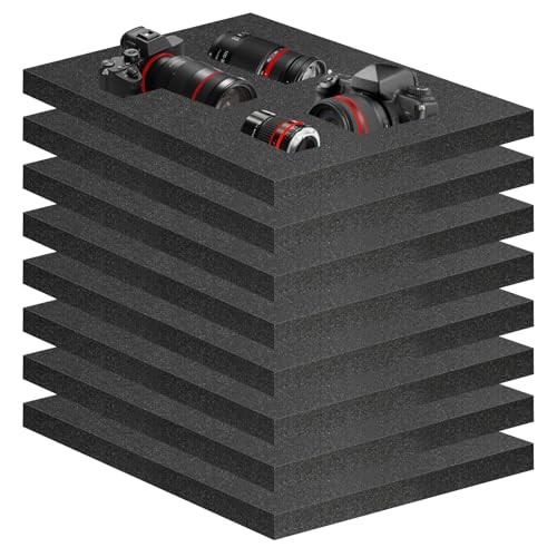 8 Pcs 16" x 12" x 1" Foam Inserts