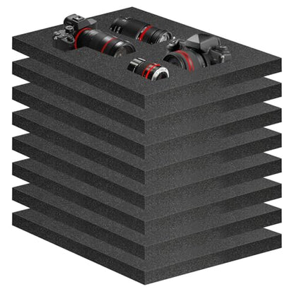 8 Pcs 16" x 12" x 1" Foam Inserts