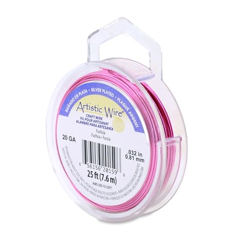 20 Gauge Silver Plated Tarnish Resistant Colored Copper Craft Wire