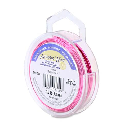20 Gauge Silver Plated Tarnish Resistant Colored Copper Craft Wire