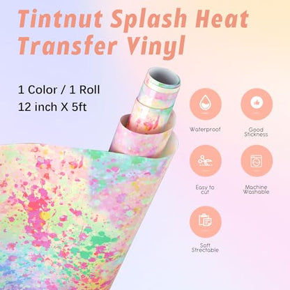 Spring Color Splash Heat Transfer Vinyl Roll