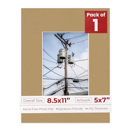 5x7 Mat for 8.5x11 Frame