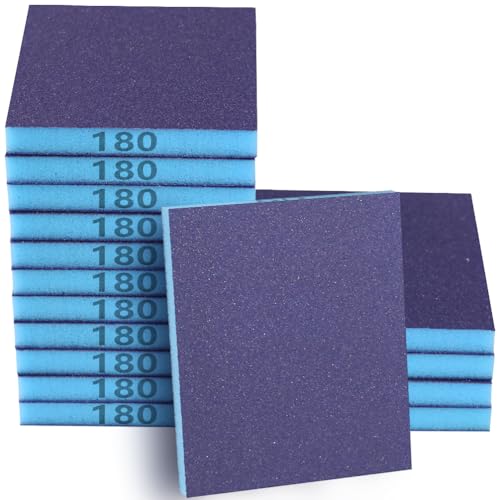 16 Pack 180 Grits Sanding Sponge Fine Sanding Block (16 Count)