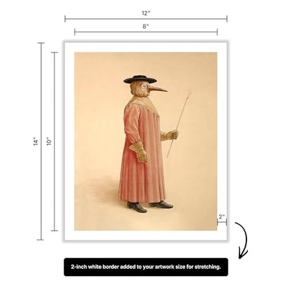 Vintage Plague Doctor Canvas