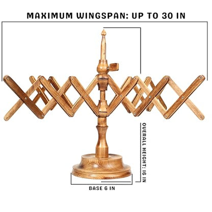 Handmade Wooden Yarn Ball Winder & Umbrella Swift