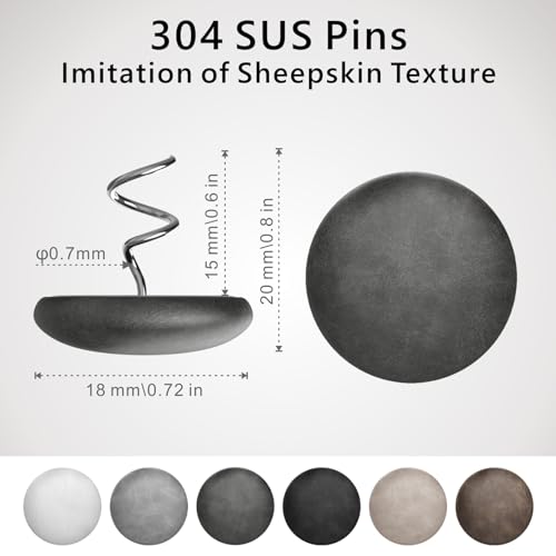 Leather Bed Skirt Pins Twist Pins (12 Count)