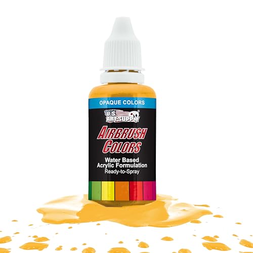 Opaque Canary Yellow Acrylic Airbrush Paint