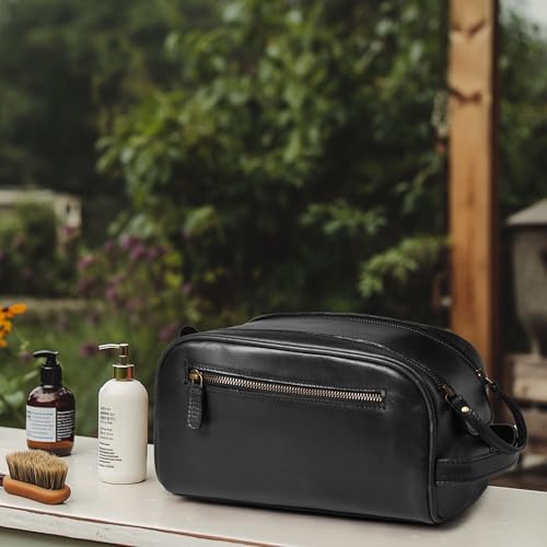 Leather Toiletry Bag for Men