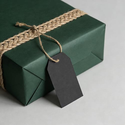 200PCS Paper Gift Tags with Free 200PCS Black Cotton Strings (200 Count)