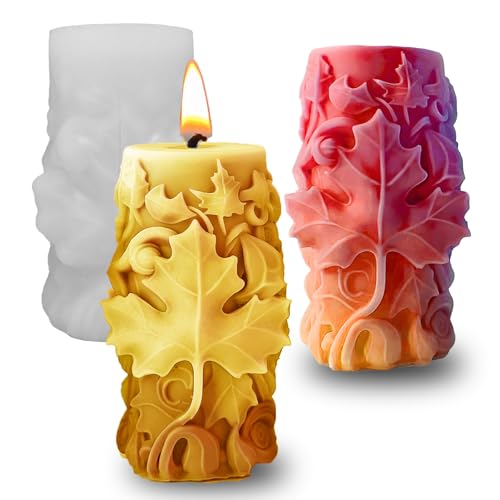 Maple Leaf Embossed Candle Molds