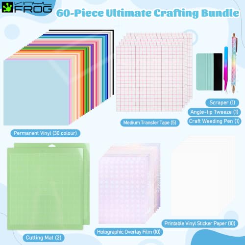 60PCS Accessories Bundle for Cricut Maker and All Explore Air (60 Count)