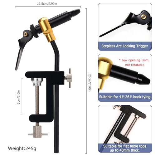 Fly Tying Kit Material Tools Kit Bobbin Fly Hooks Scissors Fly Beads Threader Needle Whip Finisher Fly Fishing Flies Starter Making Kit with Carry Bag