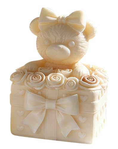 Rose Bear Cylinder Candle & Resin Mold