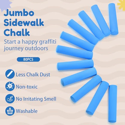 Jumbo Sidewalk Chalk for Kids Outdoor
