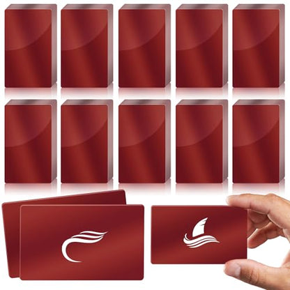 100Pcs 0.45 Metal Business Cards Aluminum Laser Engraving Blanks
