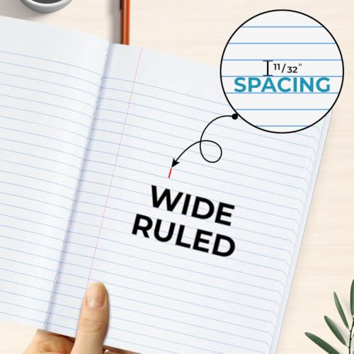 100 Pack Bulk Composition Notebooks (100 Count)