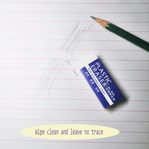White Erasers (6 Count)
