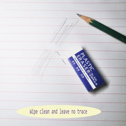 White Erasers (6 Count)