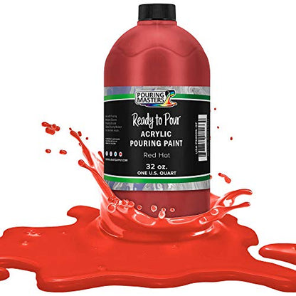 Hot Tamale Red Acrylic Ready to Pour Pouring Paint (32 Fl Oz)