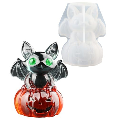 Halloween Bat Pumpkin Resin Mold