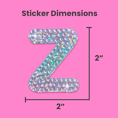 Sparkly Rhinestone Alphabet Letter Sticker Z