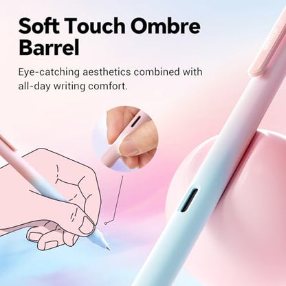 Retractable Gel Ink Pens (8 Count)