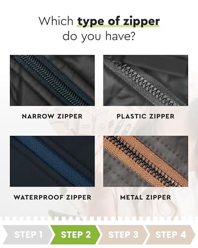 Zipper Repair Kit for Waterproof Zippers Multipack 2pcs