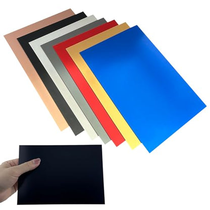 14Pcs Mixed Anodized Aluminum Sheets 5" x 7" x 1