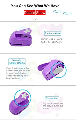 Craft Lever Punch DIY Handmade Craft Punch Paper Punch for Festival and Greeting Card Making Ten Shapes Choices