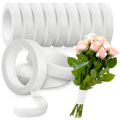 12 Rolls 1 2 Inch 30 Yard Floral Tapes for Bouquet Stem Wrapping (1080 Foot)