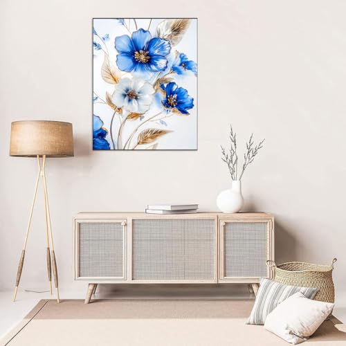Stained Glass Flower Stamped Cross Stitch Kits for Beginners Adults