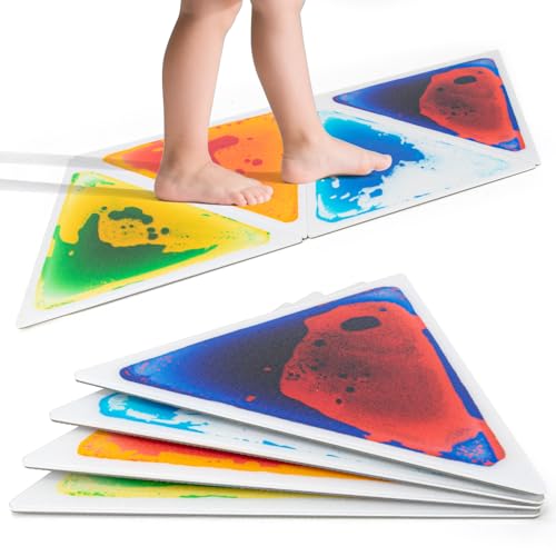 4 Sheet Liquid Triangle Sensory Tiles (4 Count)