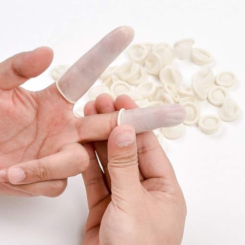Finger Cot Medium Finger Protectors Latex Anti (7.0548 Ounce)