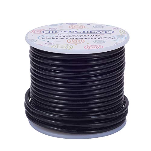 9 Gauge Jewelry Craft Aluminum Wire 55 Feet Bendable Metal Sculpting Wire for Halloween Craft Floral Model Skeleton Making (55 Foot)