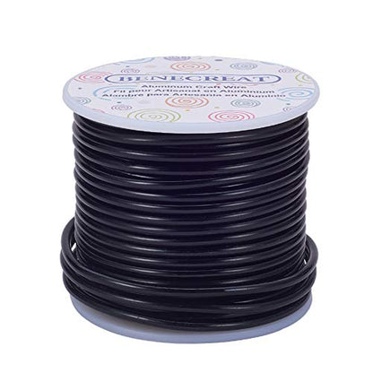 9 Gauge Jewelry Craft Aluminum Wire 55 Feet Bendable Metal Sculpting Wire for Halloween Craft Floral Model Skeleton Making (55 Foot)