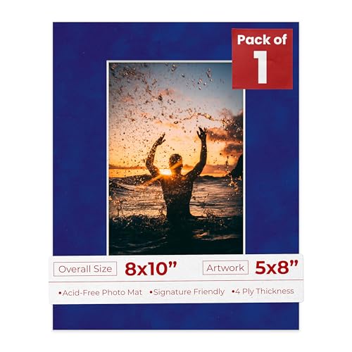 8x10 Mat Bevel Cut for 5x8 Photos