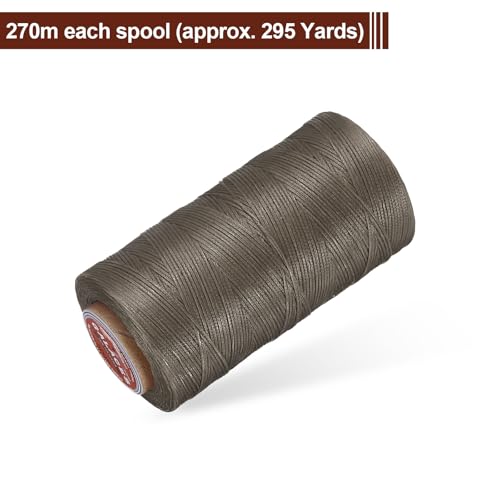Flat Leather Sewing Waxed Thread