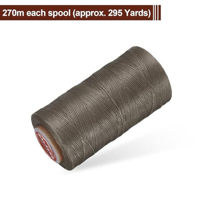 Flat Leather Sewing Waxed Thread