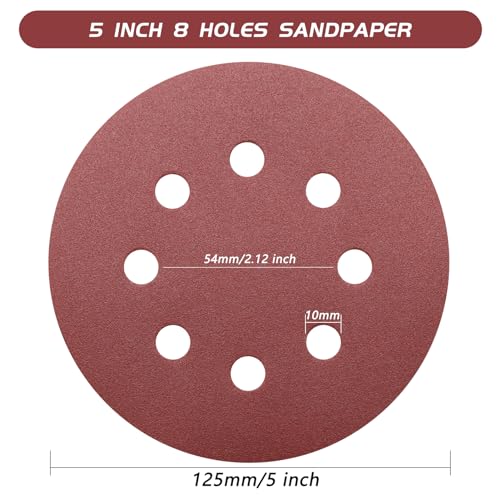 5 Inch 180 Grit Sanding Discs (50 Count)