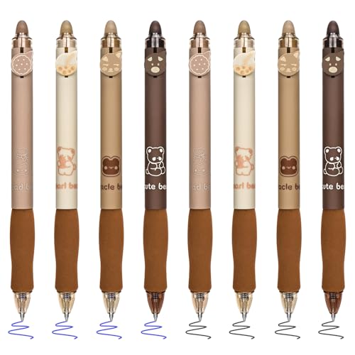 8Pcs Cute Erasable Pens (8 Count)
