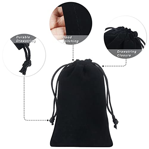 20pcs velvet bags with drawstrings (20 Count)