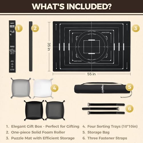 3000 Pieces 55" x 35.5"Puzzle Mat Roll Up (3000 Count)
