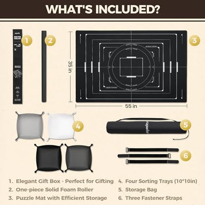 3000 Pieces 55" x 35.5"Puzzle Mat Roll Up (3000 Count)