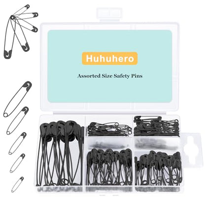 160PCS Black Safety Pins for Clothes (160 Count)